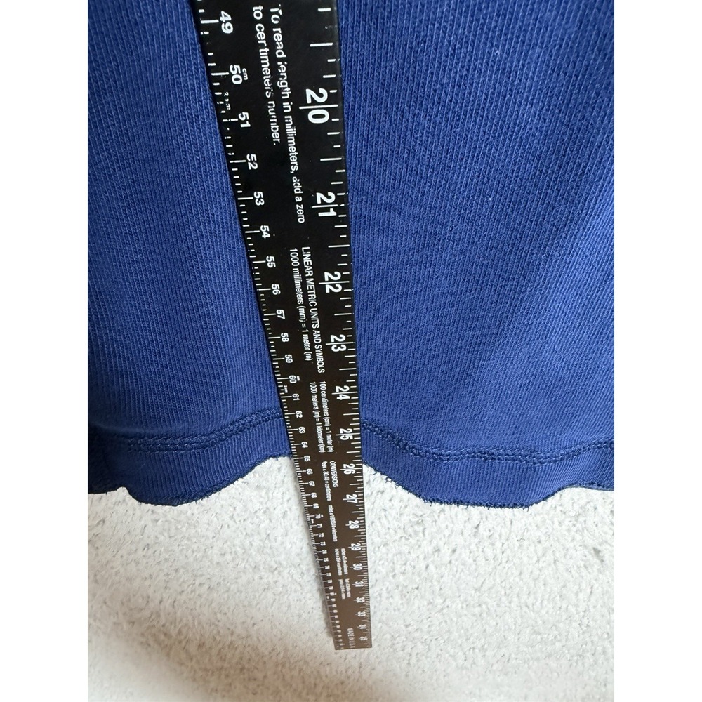 Vintage Y2K Abercrombie & Fitch Men's Blue Henley Pullover Sweatshirt Size M - Picture 5 of 6